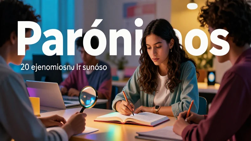Entendiendo la importancia de los parónimos
