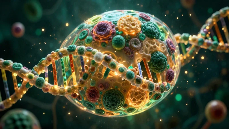 Partenogénesis: Concepto, causas, tipos y ejemplos claros 5 Huevo biológico estilizado con ADN luminoso