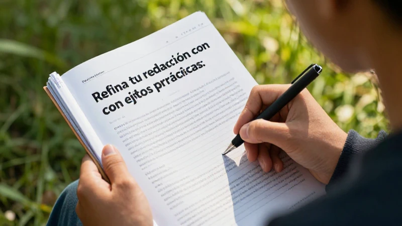 Refina tu redacción con ejemplos prácticos: partes de la noticia 4 Imagen profesional para tutorial de redacción