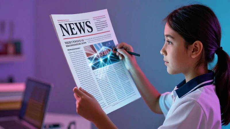 Estudiante analiza tipos de noticias modernas