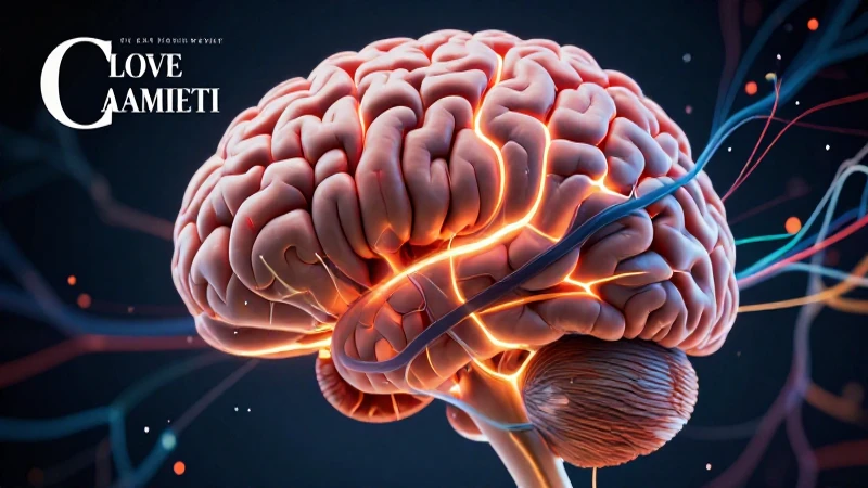 Cerebro humano hiperrealista con redes neuronales brillantes