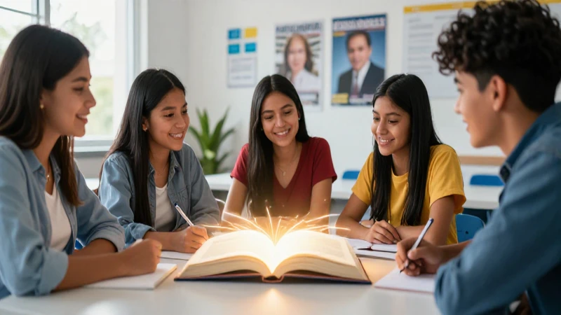 Estudiantes mexicanos aprendiendo con estética profesional
