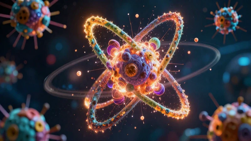 Partícula: Definición, Usos en Física y Lenguaje Coloquial 4 Visual educativo de partícula cuántica avanzada
