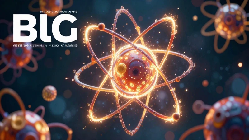 Partícula: Definición, Usos en Física y Lenguaje Coloquial 7 Ilustración 3D vibrante de ciencia y lenguaje