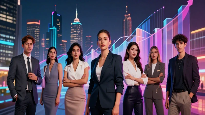 Jóvenes mexicanos, crecimiento futurista, estilo profesional