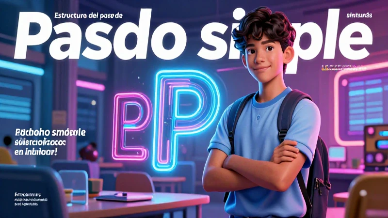 Estructura del pasado simple en estilo futurista
