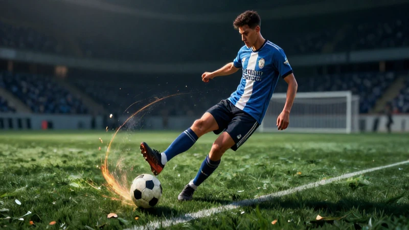 Cuáles son los tipos y usos de los pases que debes conocer 4 Pasador de fútbol dinámico con energía vibrante y estilo cinematográfico