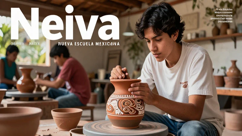 Estudiante mexicano interactúa con cerámica ancestral