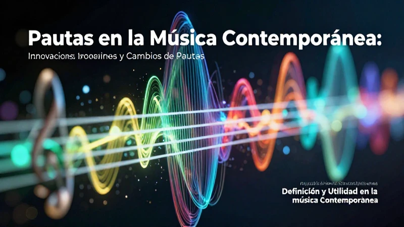 Pautas: Definición y Utilidad en la Música Contemporánea 5 Innovación y cambios definen la música contemporánea