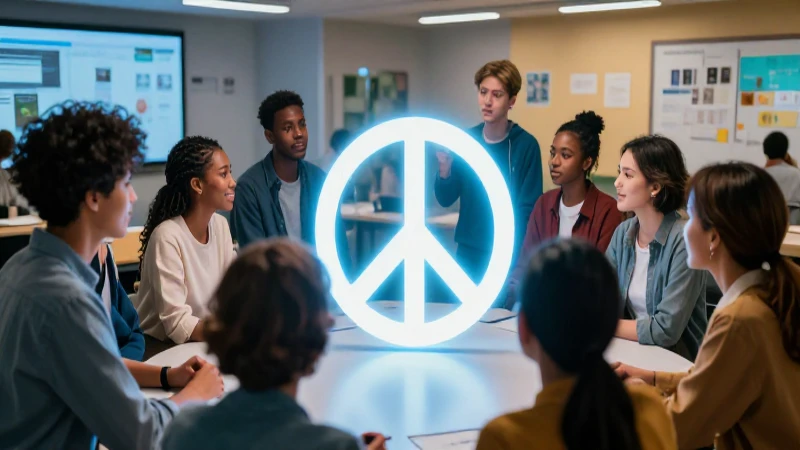 Comunidad colaborativa, símbolo de paz y educación