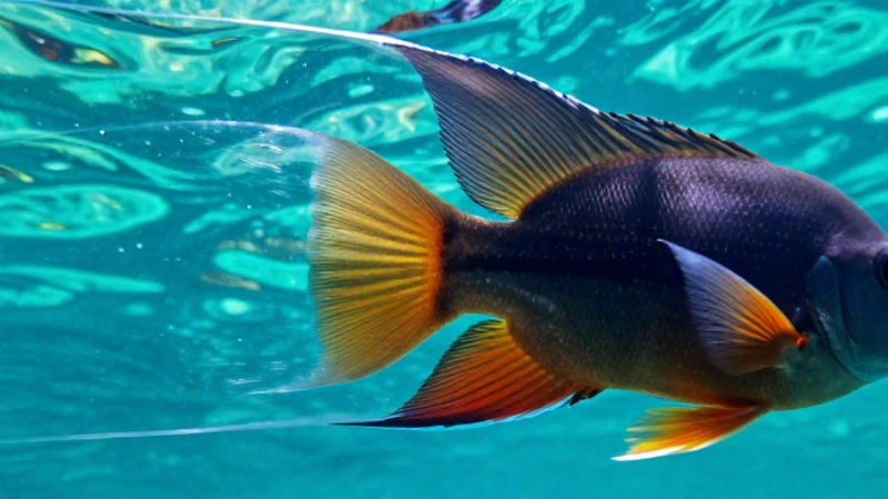 Peces: 10 Características Impresionantes Que Debes Conocer 6 Pez tropical vibrante con movimiento detallado y luz