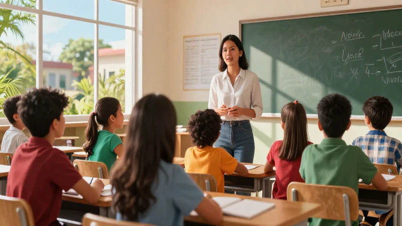 Qué es la pedagogía y cuáles son sus características y tipos 6 Maestra dirige clase vibrante en aula mexicana
