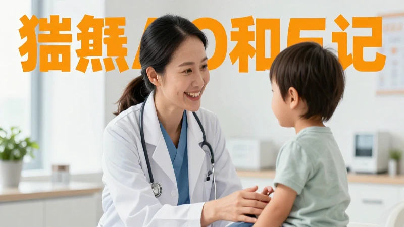 Pediatra profesional sonriente con un niño saludable