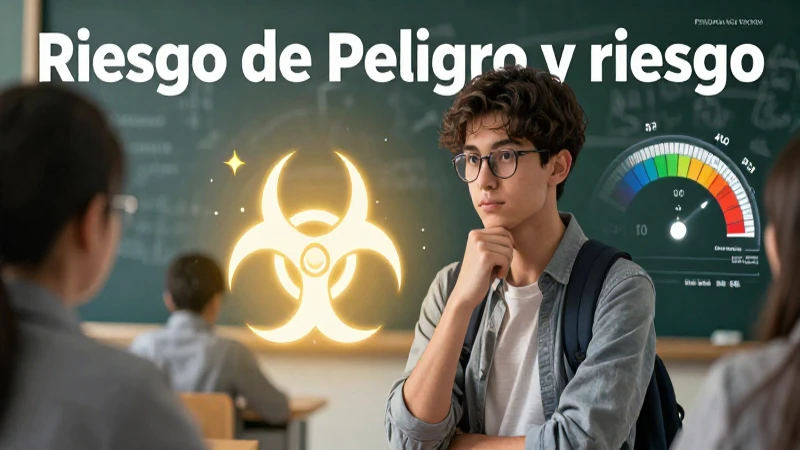 Ilustración detallada de riesgo y peligro