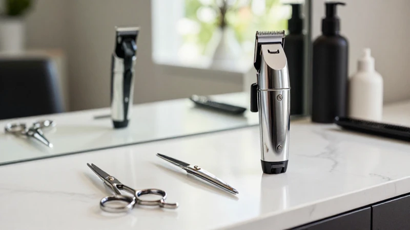 Herramientas de peluquería profesionales en primer plano