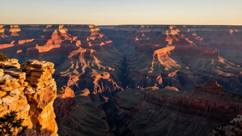 Peñascos: Definición y concepto de este fenómeno natural 3 Canyon majestuoso en atardecer con detalles vívidos