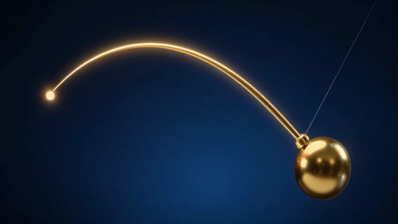 Pendular elegante en azul científico, alto contraste