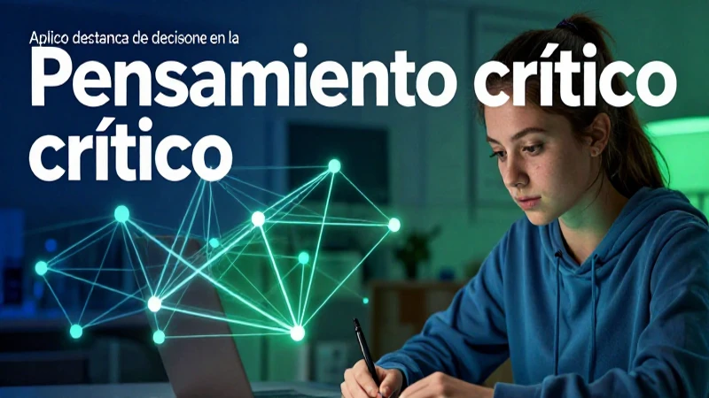 Pensamiento crítico ayuda a tomar decisiones