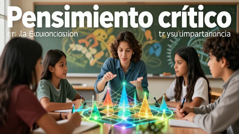 Educación: pensamiento crítico y colaboración estudiantil