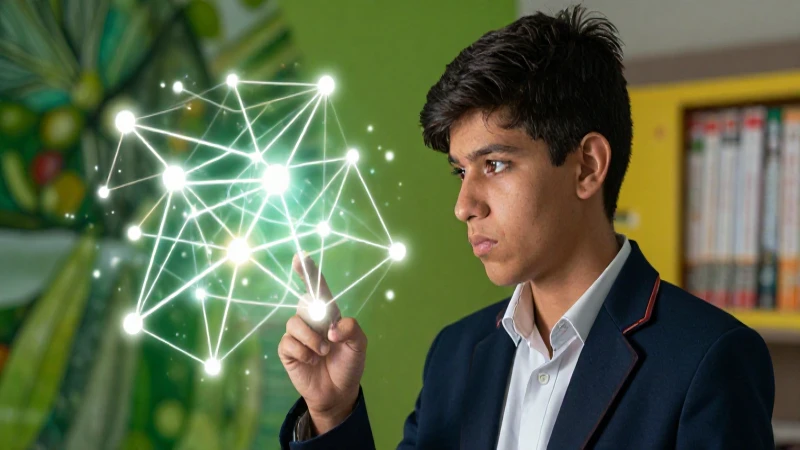 Joven mexicano estudia red neuronal