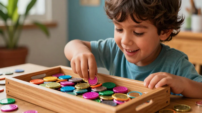 Qué actividades de monedas son adecuadas para preescolar 7 Niño feliz cuenta monedas en revista educativa mexicana
