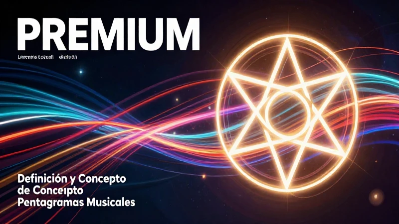 Pentagrama: Definición y Concepto de Pentagramas Musicales 7 Portada de revista educativa con pentagramas musicales dinámicos