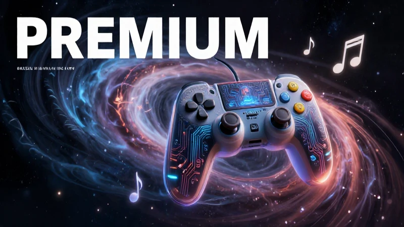 Diseño de portada premium de ciencia ficción y gaming