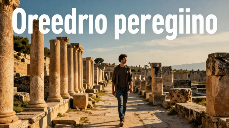 Origen del peregrino en ilustración de arte épico