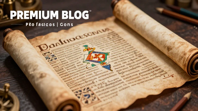 Ilustración mexicana educativa con pergamino antiguo