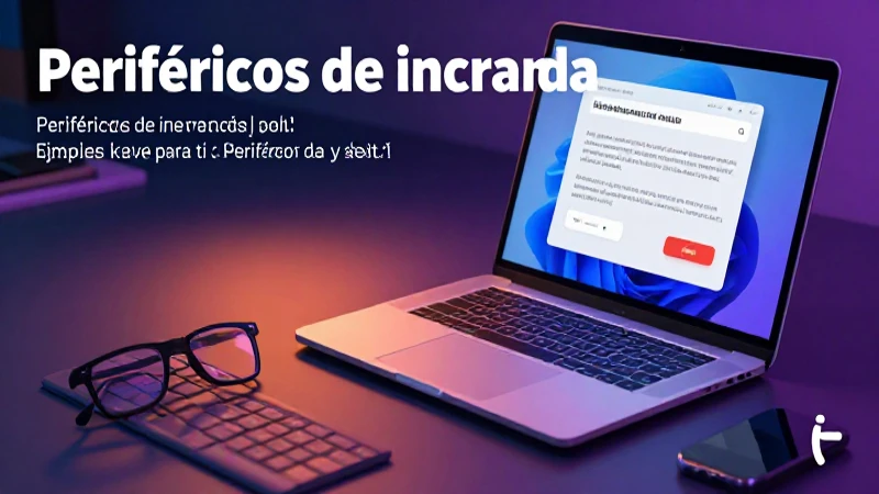 Periféricos de entrada y salida: Conceptos y ejemplos clave