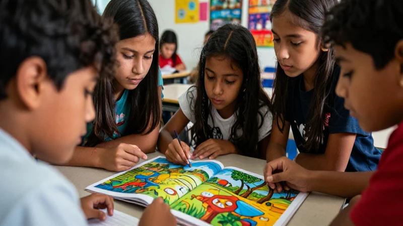 Estudiantes colaboran en un diario vibrante