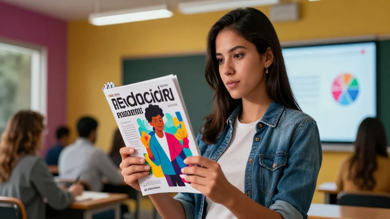 Joven periodista aprende técnicas de redacción