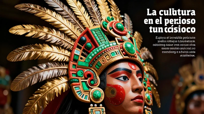 Penacho azteca de oro, arte cultural clásico