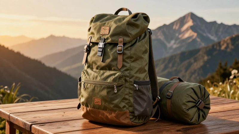 Qué es la pernocta y cómo realizarla adecuadamente 8 Mochila vintage en paisaje de montaña
