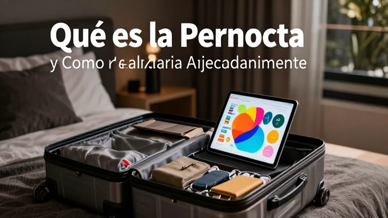 Qué es la pernocta y cómo realizarla adecuadamente 5 Guía esencial para una estancia perfecta