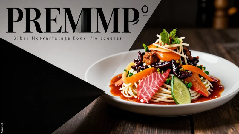 Revista educativa premium con arte culinario mexicano moderno