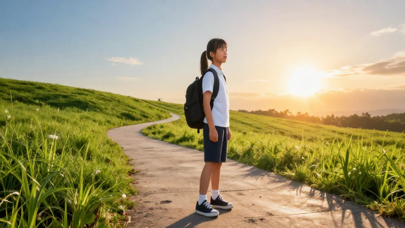 Perseverancia: Concepto, Enseñanza y Actividades Efectivas 3 Estudiante concentrado en camino hacia el futuro brillante