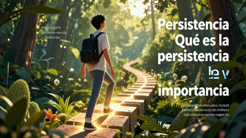 Qué es la persistencia y su importancia y clasificación 4 Persistencia: definición, importancia y tipos