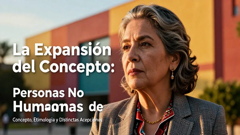 Definición y acepciones de personas no humanas