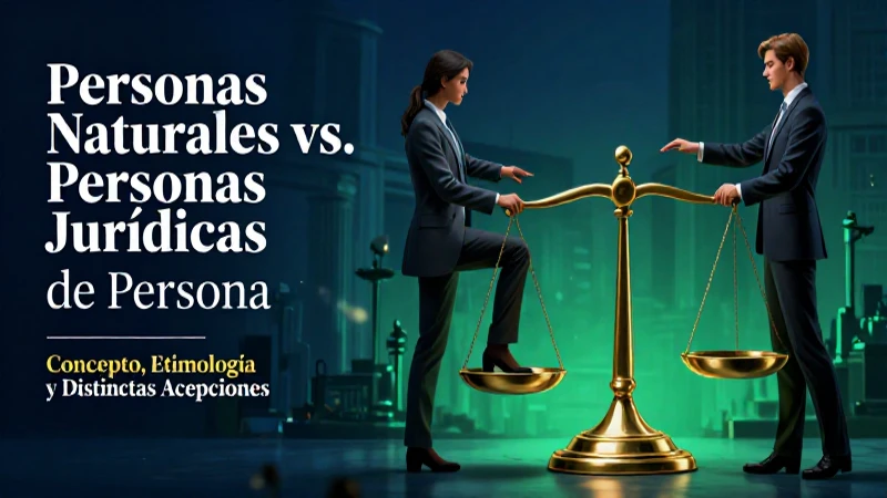 Personas naturales frente a jurídicas: la diferencia