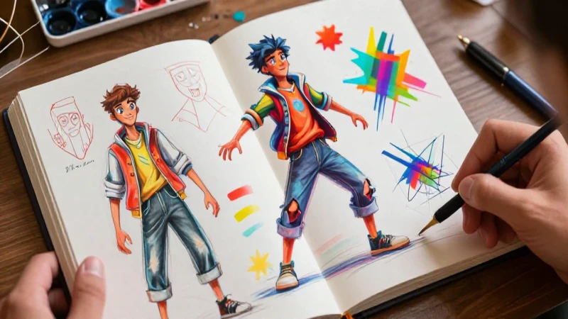 Tutorial para dibujar personajes: guía paso a paso 4 Diseño de personajes profesional y detallado
