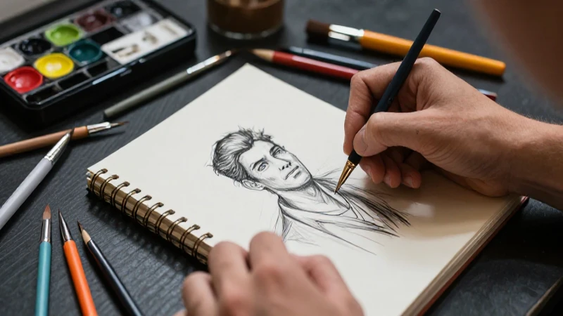 Tutorial para dibujar personajes: guía paso a paso 3 Arte profesional de manos, esbozos y herramientas