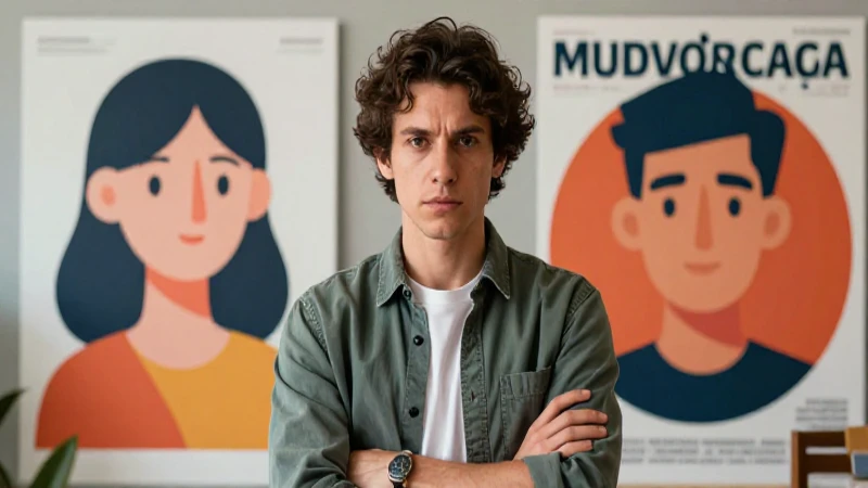 Figura educadora inteligente frente a contrastes artísticos
