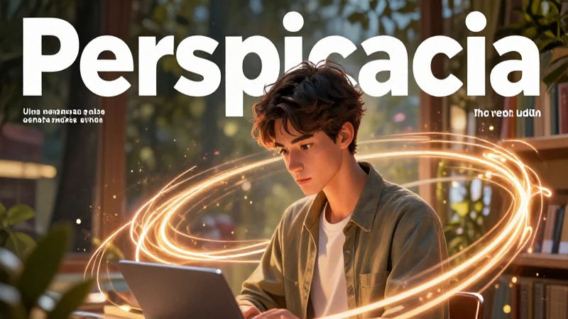 Perspicacia: significado, definición y concepto clave 3 Perspicacia: figura intelectual con luz vibrante