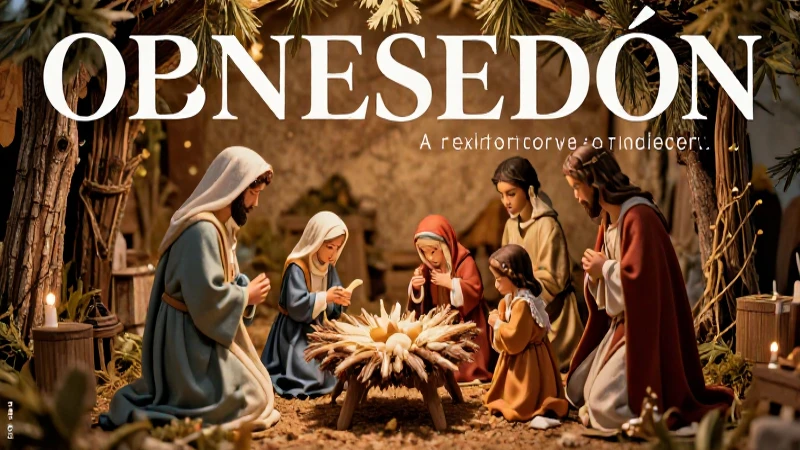 El pesebre celebra la Navidad con arte detallado