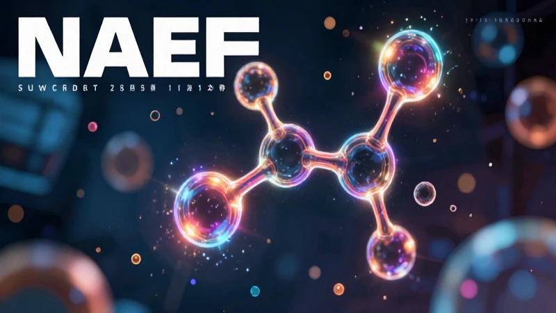 Diagram molecular vibrante y etéreo
