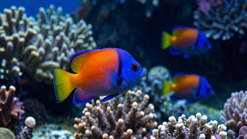 Pez Ceratias: Descubre su Asombroso Mundo y Hábitos 8 Peces Ceratias vibrantes en arrecife tropical