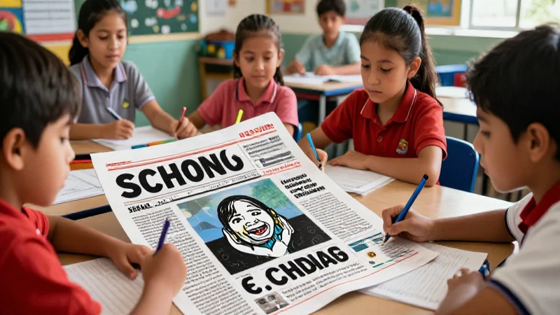Diversos alumnos colaboran en aula mexicana