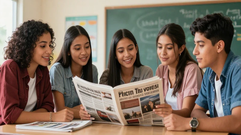 Estudiantes mexicanos colaboran en periódico escolar
