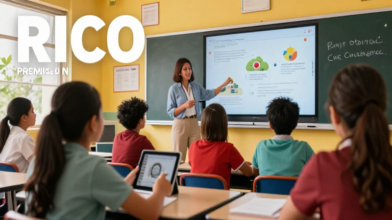 Educación esencial en la nueva escuela mexicana 3 Clase moderna y vibrante con tecnología digital